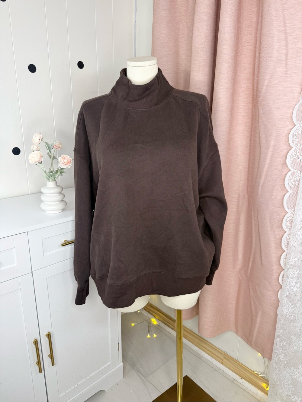 Offline Women's Cowl Neck Sweater - Deep Earth